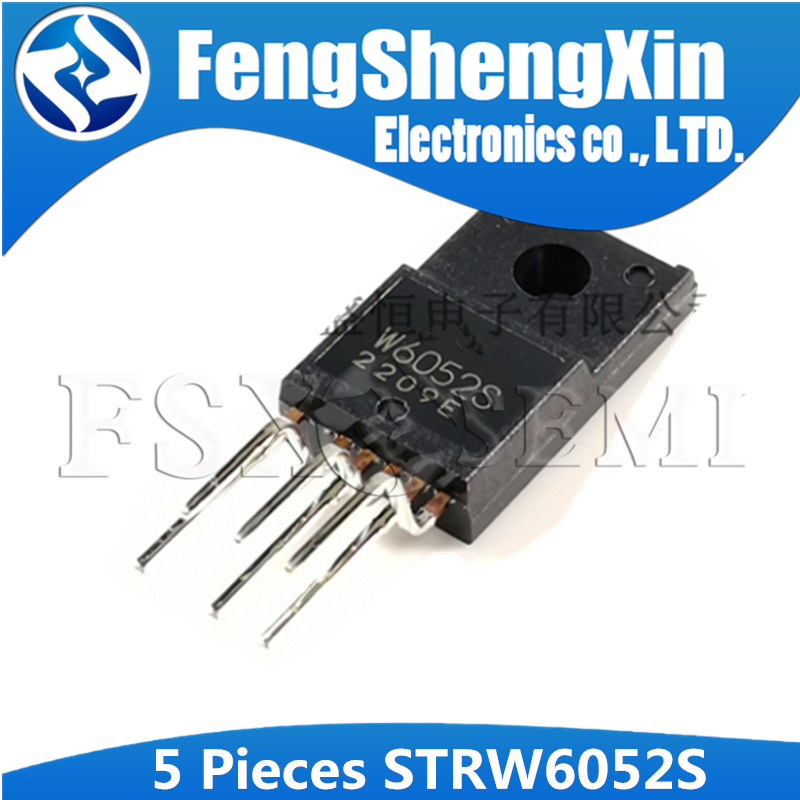 5pcs STRW6052S TO220F-6 W6052S TO-220F STRW6052 STR-W6052S W6052 TO-220 PWM Off-Line Switching Regul