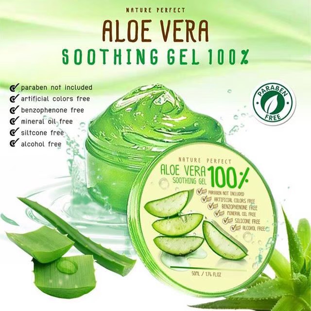 Nature Perfect Aloe Vera Soothing Gel 50ml. อโลเวร่า ซูทติ้งเจล – โปรปัง
