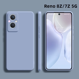 เคสโทรศัพท์มือถือ ยางซิลิโคนนิ่ม TPU ทรงสี่เหลี่ยม สําหรับ OPPO Reno 8Z 5G Z 8 Reno8Z 7Z Reno7Z 7