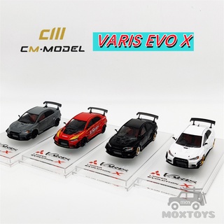 โมเดลรถยนต์ Mitsubishi Lancer Evo X Varis CZ4A Widebody Ver.2 ขนาด 1:64 ของเล่นสําหรับเด็ก