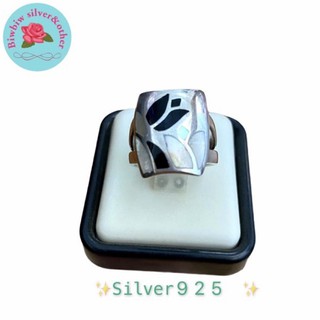 แหวนเงินแท้925 ประดับมุก(Mother of pearl sterling silver ring)