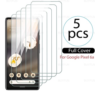 ฟิล์มกระจกนิรภัยกันรอยหน้าจอ HD สําหรับ Google Pixel 6a 6.1 นิ้ว 5 ชิ้น Google Pixel 6 Pixel6 a