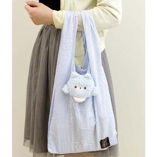 กระเป๋า Eco ลาย Rilakkuma - Chairoikoguma Dandelions and Twin Hamsters Shopping Bag แบบ Blue Wolf หมาป่าสีฟ้า