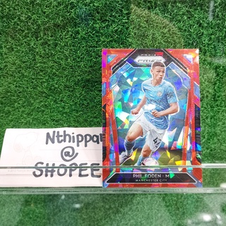 ขาย การ์ด Panini Prizm Premier League 2020-21 Phil Foden Red Cracked Ice Manchester City การ์ดฟุตบอล การ์ดนักบอล ฟุตบอล