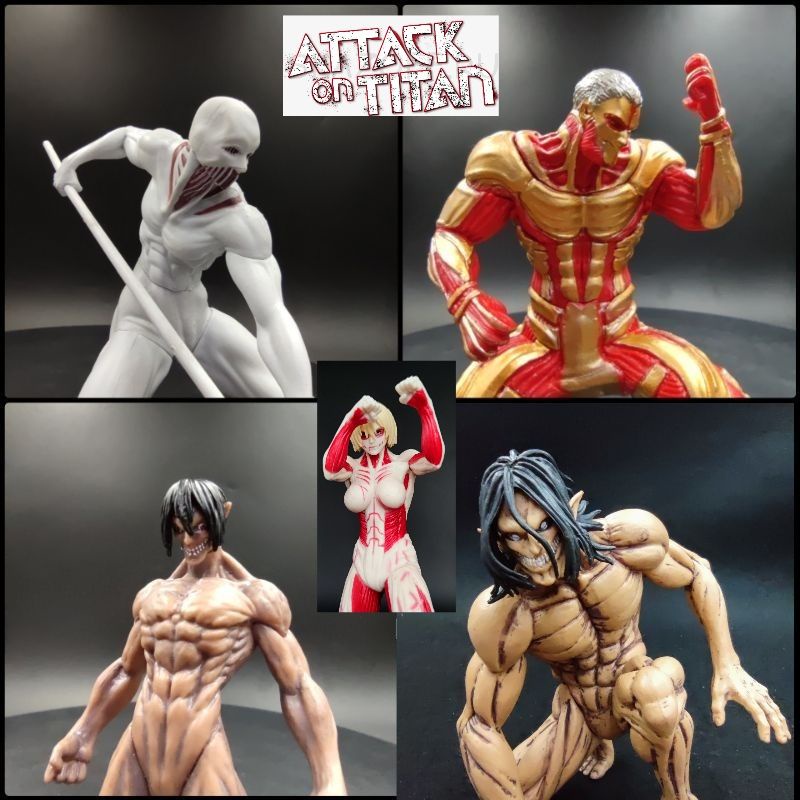 โมเดล Attack on Titan ร่างยักษ์ ไททัน เอเลน ขนาด 14-16 Cm. พร้อมกล่อง (งานจีน) มี 6 แบบ คุณภาพดี ราคาถูก พร้อมส่ง