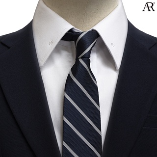 ANGELINO RUFOLO Necktie(NTS-ทาง039) เนคไทผ้าไหมทออิตาลี่คุณภาพเยี่ยม ดีไซน์ Stripe สีกรมท่า/สีเทา/สีโอรส/สีเลือดหมู