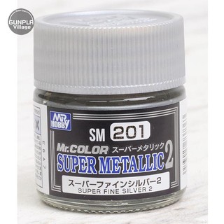 Mr.Hobby MR.COLOR SUPER MATALLIC 2 SM201 Super Fine Silver 2 4973028737363 (สี)