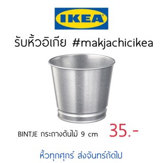 🕯รับหิ้ว อิเกีย IKEA🔧BINTJE กระถางต้นไม้ เหล็ก 9cm กระถางต้นไม้จิ๋ว อิเกีย  makjachicikea