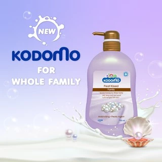 KODOMO โคโดโม แฟมิลี่ ครีมอาบน้ำ เพิร์ลคิส (Pearl Kissed ) 750 มล. (ชนิดขวดปั้ม) LIONSOS