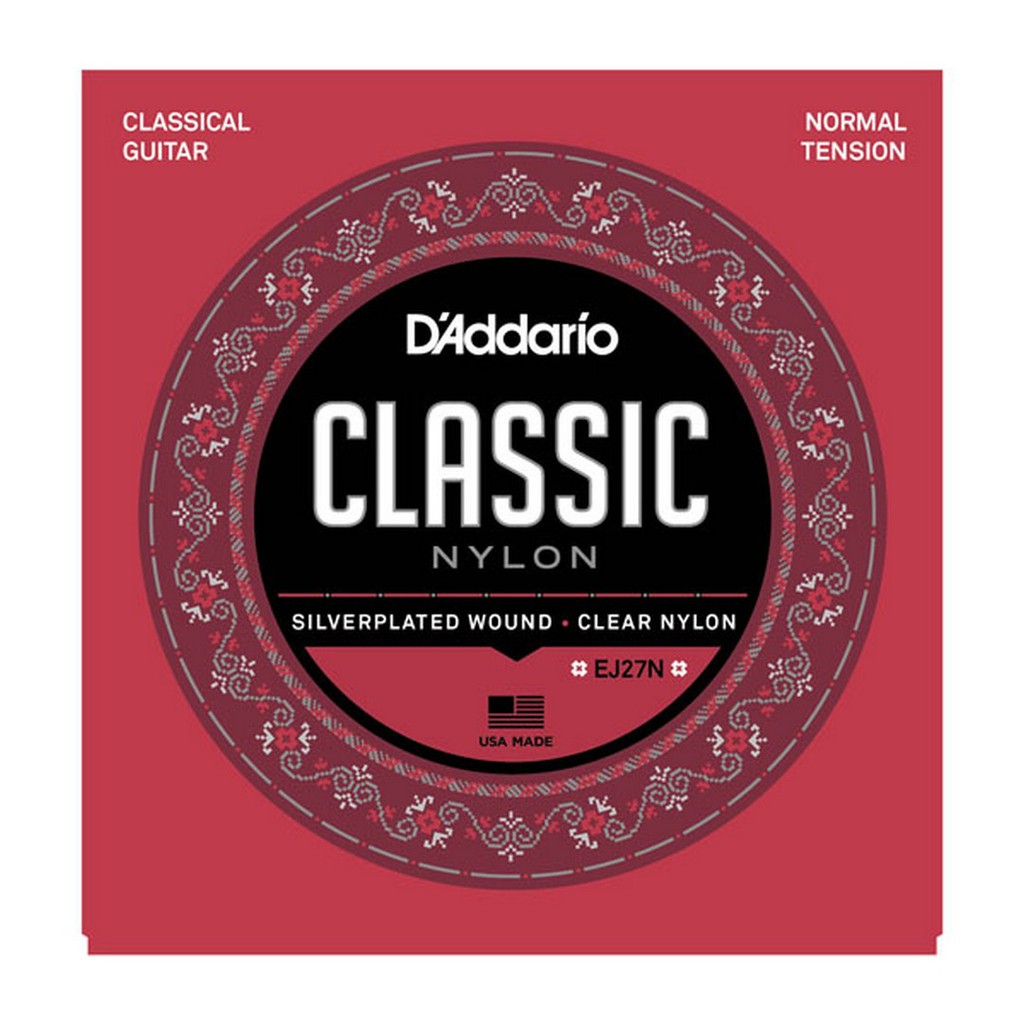 D'ADDARIO Daddario สายกีตาร์ไนลอนคลาสสิก Original EJ27N EJ27H