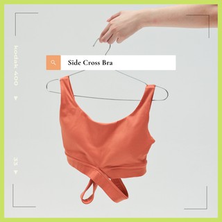 SASSION - SIDE CROSS BRA (LIGHT-MEDIUM SUPPORT) บราออกกำลังกายสำหรับสาวอวบ