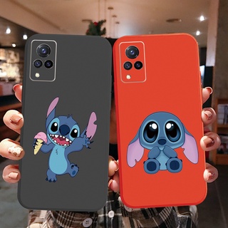 เคสโทรศัพท์มือถือ ขอบสี่เหลี่ยม ลาย Stitch สําหรับ VIVO Y12S Y12A Y50 Y30i Y20 Y20i Y3S Y15 Y17 Y95