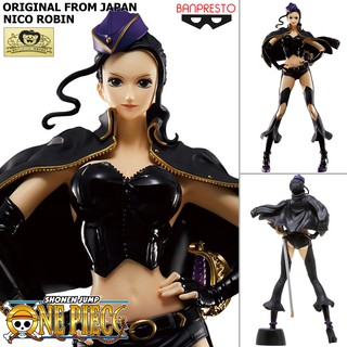 Model Figure งานแท้ Original แมวทอง Onepiece วันพีซ เต็มพิกัดสลัดจอมลุย Flag Diamond Ship Nico Robin นิโค โรบิน ชุดหนัง