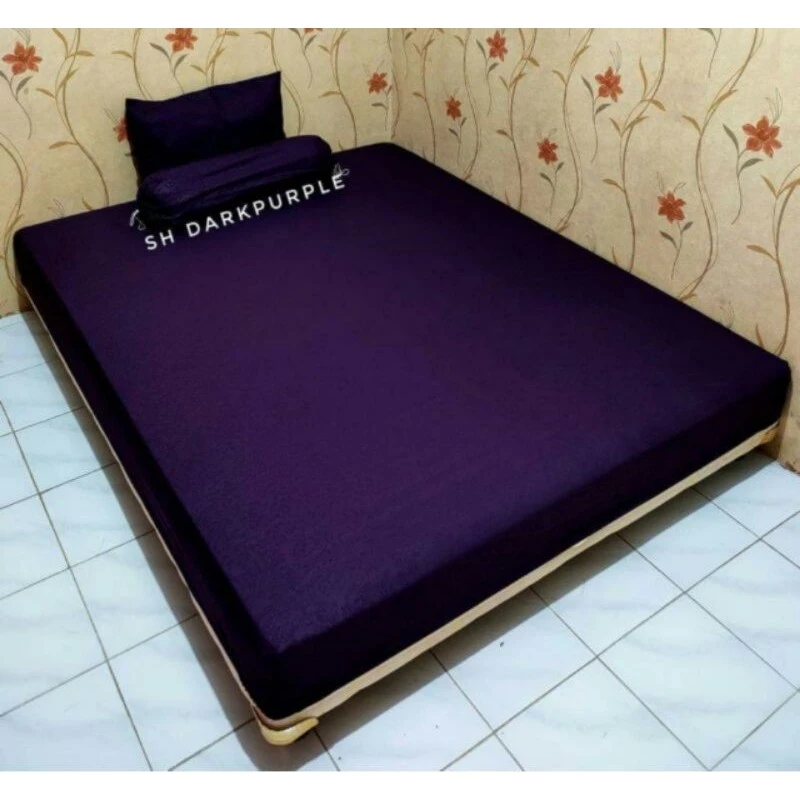 HIJAU UNGU MERAH EMBOSED BED SHEET 180X200 KING BED thumbnail 8