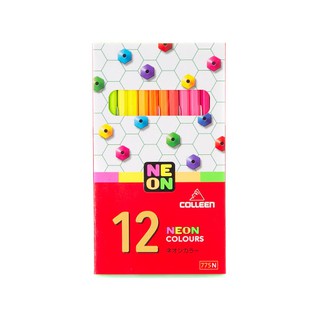 ดินสอสีไม้คอลลีน 12 สี COLLEEN (NEON)