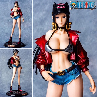 Figure ฟิกเกอร์ One Piece วันพีซ เต็มพิกัดสลัดจอมลุย วันพีช Boa Hancock โบอา แฮนค็อก Pink Pink Studio Sexy สูง 33 cm