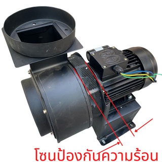 โบลเวอร์หอยโข่งทนความร้อนสูง CTA 340H ขนาด1/2 แรงม้า 220โวลต์ ใช้ดูดอากาศที่มีอุณหภูมิสูง Hot Air Blower