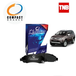 Compact Duramax เบรกกระทิง ผ้าเบรคหน้า Mitsubishi Pajero Sport มิตซูบิชิ ปาเจโร่ สปอต ปี 2008-2014