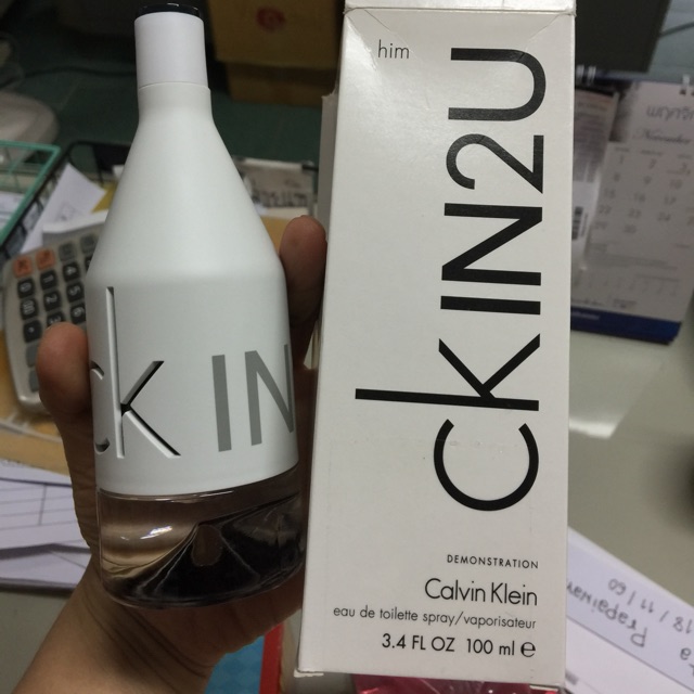 CK in 2U for him 100 ml กล่องเทสเตอร์ ปีเก่า