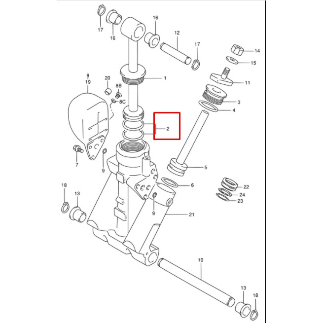 48627-95E00-000 O RING SET ชุดโอริง เครื่องยนต์เรือซุซุกิ Suzuki Outboard 48627-95E00 4862795E00000