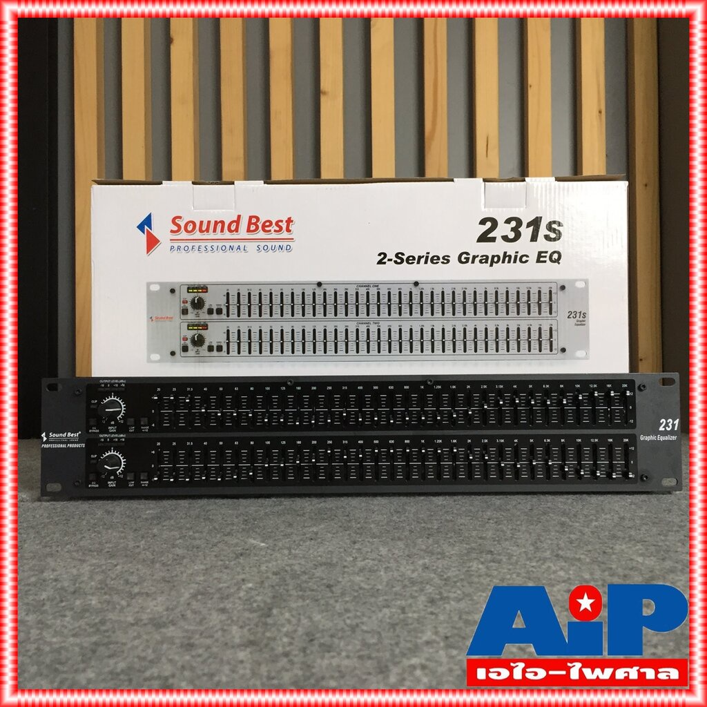 SOUNDBEST 231B EQ Eqlizer 231 อีคิวซาด์เบส 231 Sound Best ซาวด์เบส อีคิวอีควอไลเซอร์31ช่อง เอไอ-ไพศาล