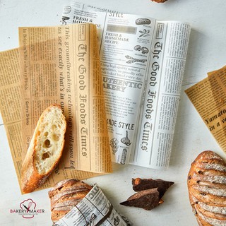 กระดาษเคลือบไข สำหรับห่ออาหาร,ขนม 3 แบบ Food wrapping paper wax paper รองขนม