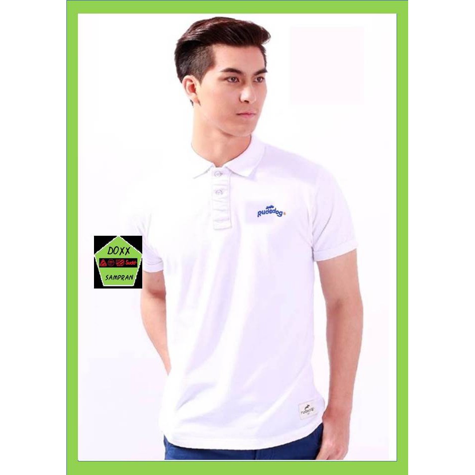 Rudedog เสื้อโปโล  หญิง รุ่น Curve สีขาว