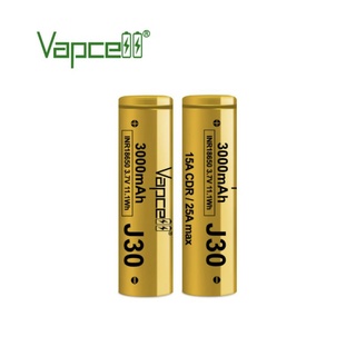 Vapcell J30 INR18650 3000mAh 3.7V 15A/25A MAX ของแท้ 2ก้อน