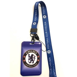 เชลซี ที่ใส่บัตร ซองใส่บัตร ที่ใส่บัตร พร้อมสายคล้องคอ(2cm) ลาย CHELSEA BLUE สิงโตน้ำเงินคราม B สำหรับบัตร 5.5x8.5cm8118