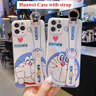 เคสโทรศัพท์มือถือลายการ์ตูนโดเรม่อนสําหรับ Huawei P 40 Pro P 30 P 20 Mate 20 Pro Nova 3 / 4 / 5 / 6