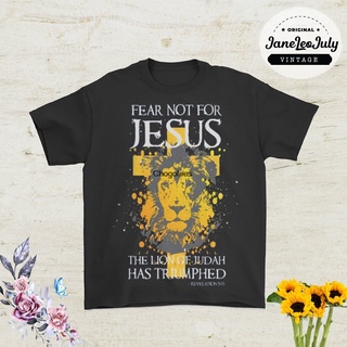 ใหม่ เสื้อยืดผ้าฝ้าย 100% พิมพ์ลาย Jesus The Lion Of Judah Has Triumphed Problems Geeks Nerds Cgkelj81Afinhp77 ของขวัญวั