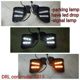 เดไลท์ daylight DRL รถตู้ hiace commuter 2014 2015 2016 2017 2018 ลาย 2 ขีด