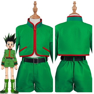 พร้อมส่ง ชุดคอสเพลย์ Hunter x Hunter Gon Freecss และกางเกง สําหรับเด็ก