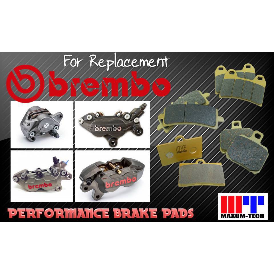 ผ้าเบรคยี่ห้อ Maxum-tech สำหรับ ปั้ม Brembo M4.32