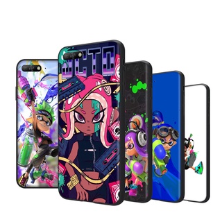 Wi-143 เคสโทรศัพท์มือถือนิ่ม ลายการ์ตูน Splatoon สีดํา สําหรับ iPhone 5S 5 7 6S 8 11 XR 6 Plus Pro Max SE