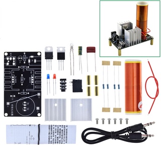 ชุดคอยล์ลําโพงพลาสม่าไร้สาย Tesla 15W ขนาดเล็ก DC 15-24V DIY 1 ชุด