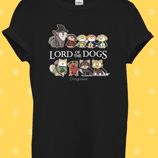 เสื้อยืดสีขาวเสื้อยืด พิมพ์ลาย Lord Of The Dogs ตลก สําหรับผู้ชาย และผู้หญิง 2605S-4XL