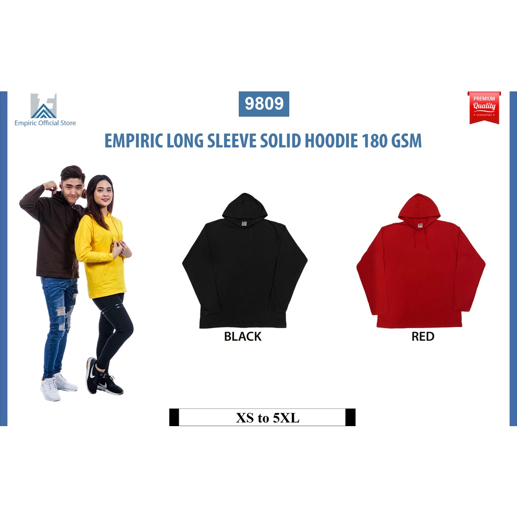 Empiric Unisex Solid Hoodie XS-5XL (180gsm)