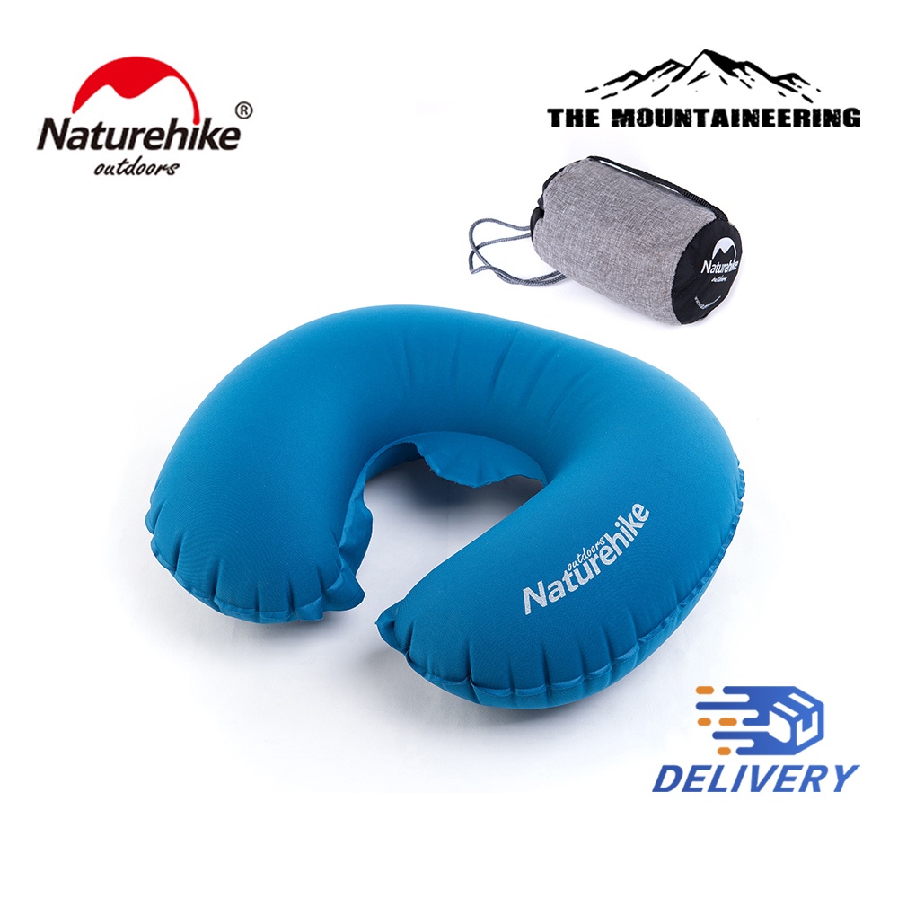 หมอน รองคอ Naturehike Portable Travel Pillow Air Inflatable Pillow Ultra Light Travel