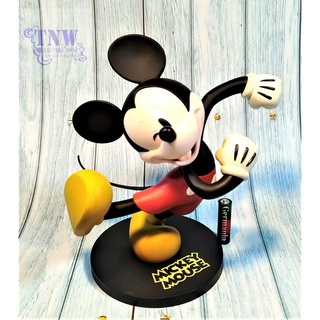 [ มือสอง งานแท้ ญี่ปุ่น ] Mickey Mouse มิกกี้ เมาส์ ขนาด 9" ฐานดำ งานแท้