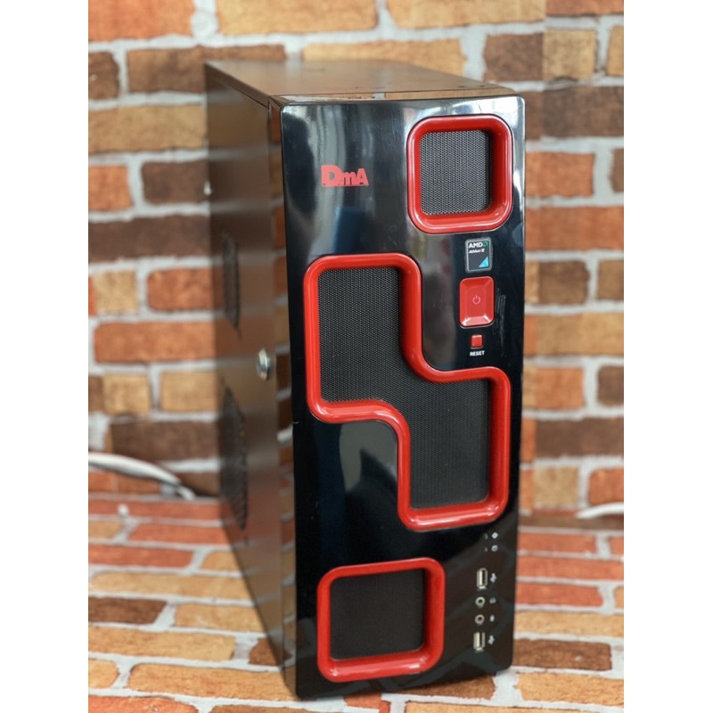 case เคสเปล่า ATX GVIEW dma (Black-Red) เคสคอมพิวเตอร์