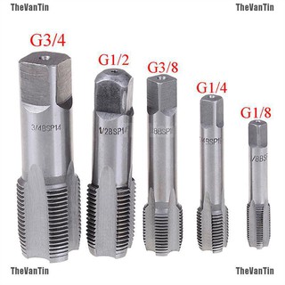 TheVanTin G1/8 1/4 3/8 1/2 3/4 HSS Taper tube Tap NPT Metal Screw Thread Cutting Tool