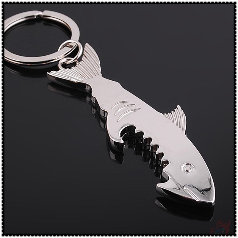 พวงกุญแจที่เปิดขวดฉลาม 1 PC จี้โลหะ Keyrings เครื่องประดับอุปกรณ์เสริมของขวัญ