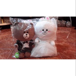 ตุ๊กตาบราวน์กับโคนี่แต่งงาน (Line Friends)