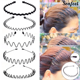 SF Hair Band Unisex Adjustable Metal Band Hoop Clips for Man