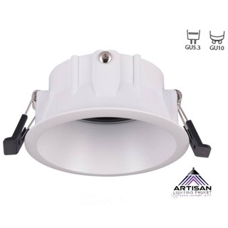 โคมไฟดาวน์ไลท์ Downlight SD007IM Adjust size 100mm. LED GU10 MR16 โคมไฟดาวน์ไลท์ ขอบกลม ปรับได้