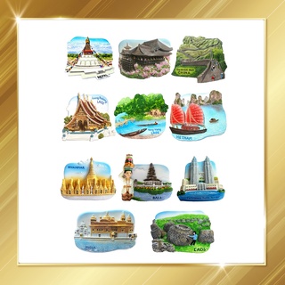 แม่เหล็กติดตู้เย็น Worldwide Souvenir Magnets Asia
