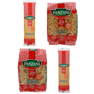 เส้นพาสต้า Panzani Spaghetti Linguine Fusilli Farfalle 400g.