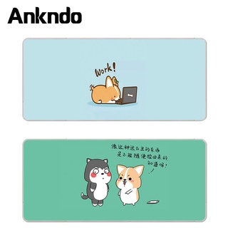 Ankndo แผ่นรองเมาส์น่ารักแผ่นรองเมาส์คอมพิวเตอร์แผ่นรองเมาส์ Kawaii อุปกรณ์เล่นเกมแล็ปท็อปคีย์บอร์ดเล่นเกม แผ่นรองเมาส์กันน้ำ