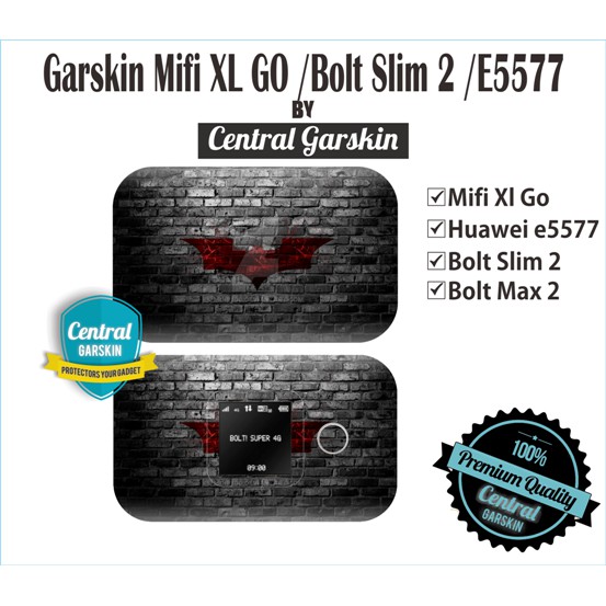Garskin Huawei E5577 Garskin Mifi XL GO Garskin Bolt Slim 2 - BATMAN LOGO